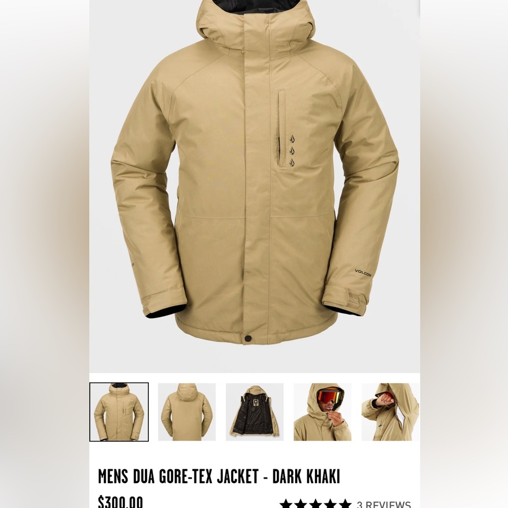 Men’s Volcom Gore-Tex snowboard jacket size medium